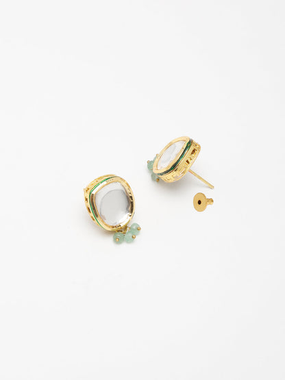 Kundan Choker With Studs - Ruby Raang
