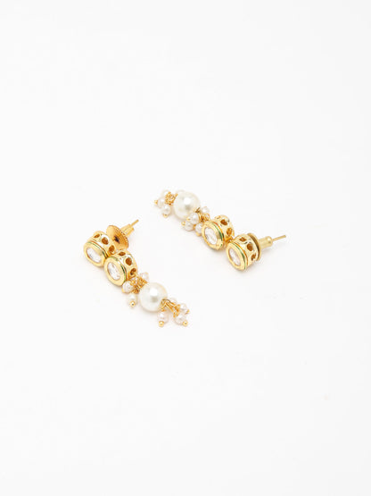 Kundan Choker With Earrings - Ruby Raang
