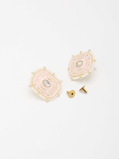 Kundan Choker With Pearls, Earrings & Maang Tikka - Ruby Raang