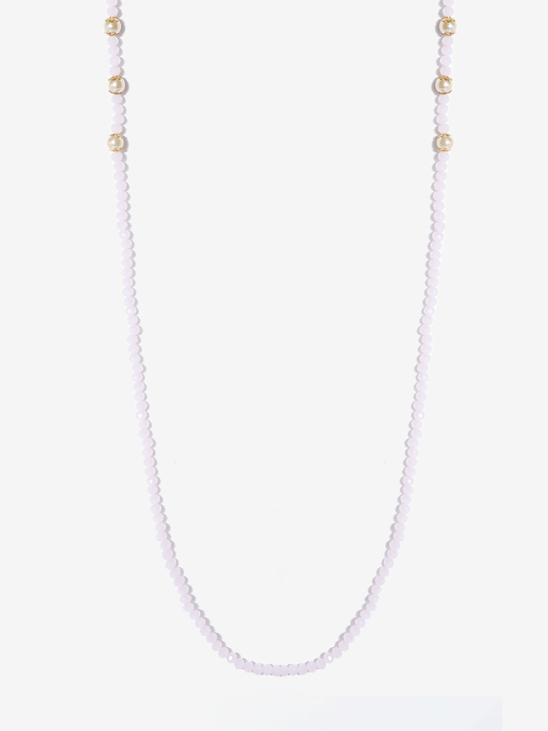 Stone And Gold-Polished Mask Chain - Ruby Raang