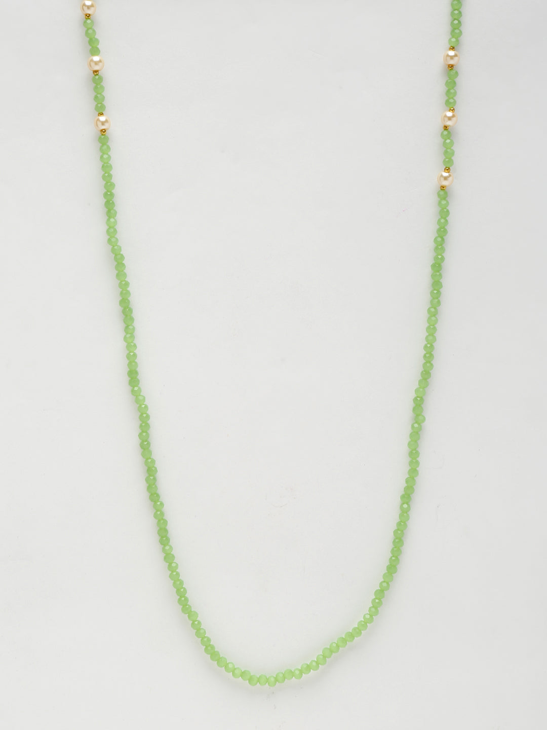 Stone And Gold-Polished Mask Chain - Ruby Raang