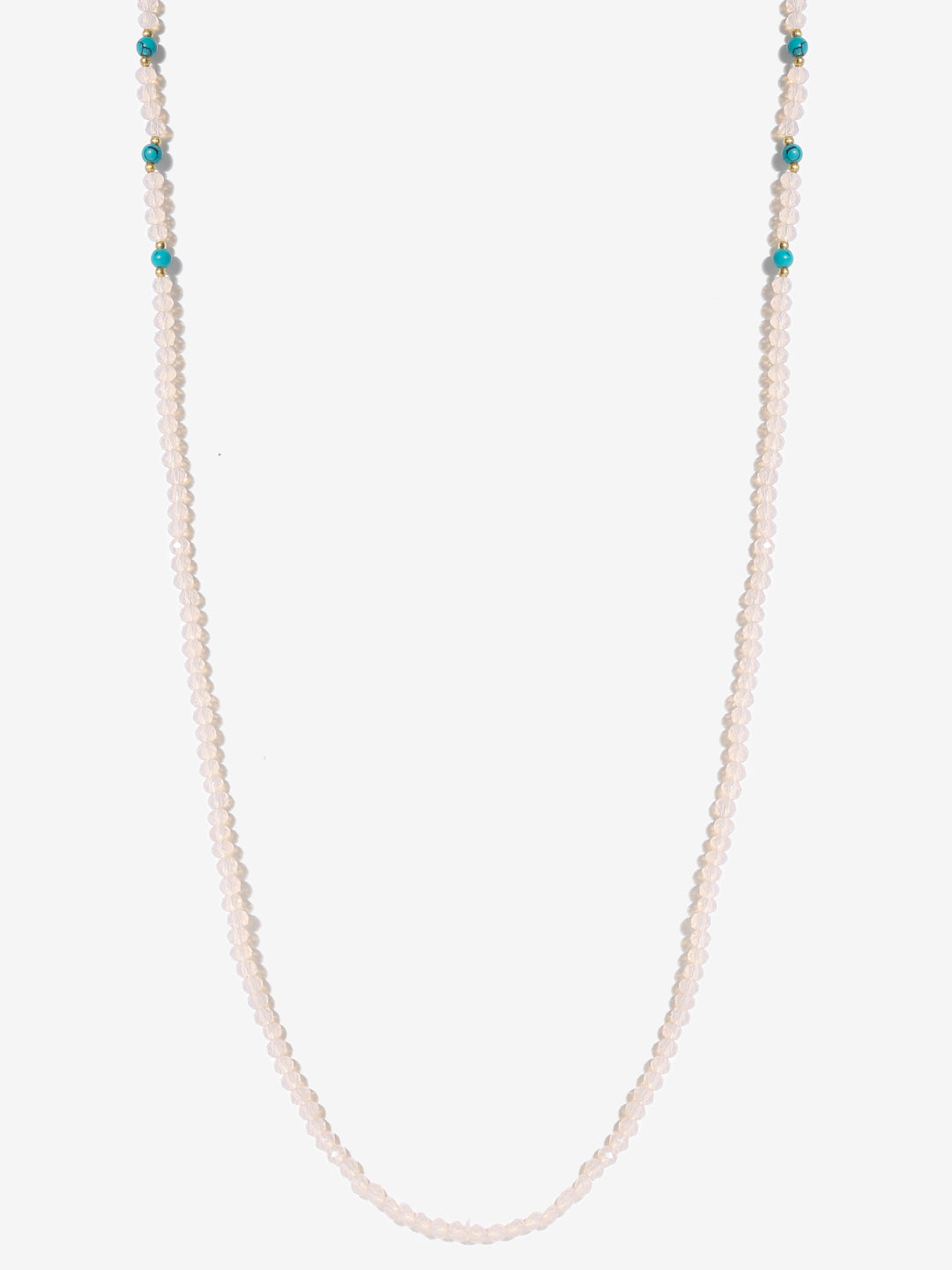 Stone And Gold-Polished Mask Chain - Ruby Raang
