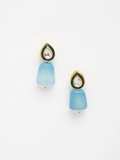 Kundan Studs - Ruby Raang