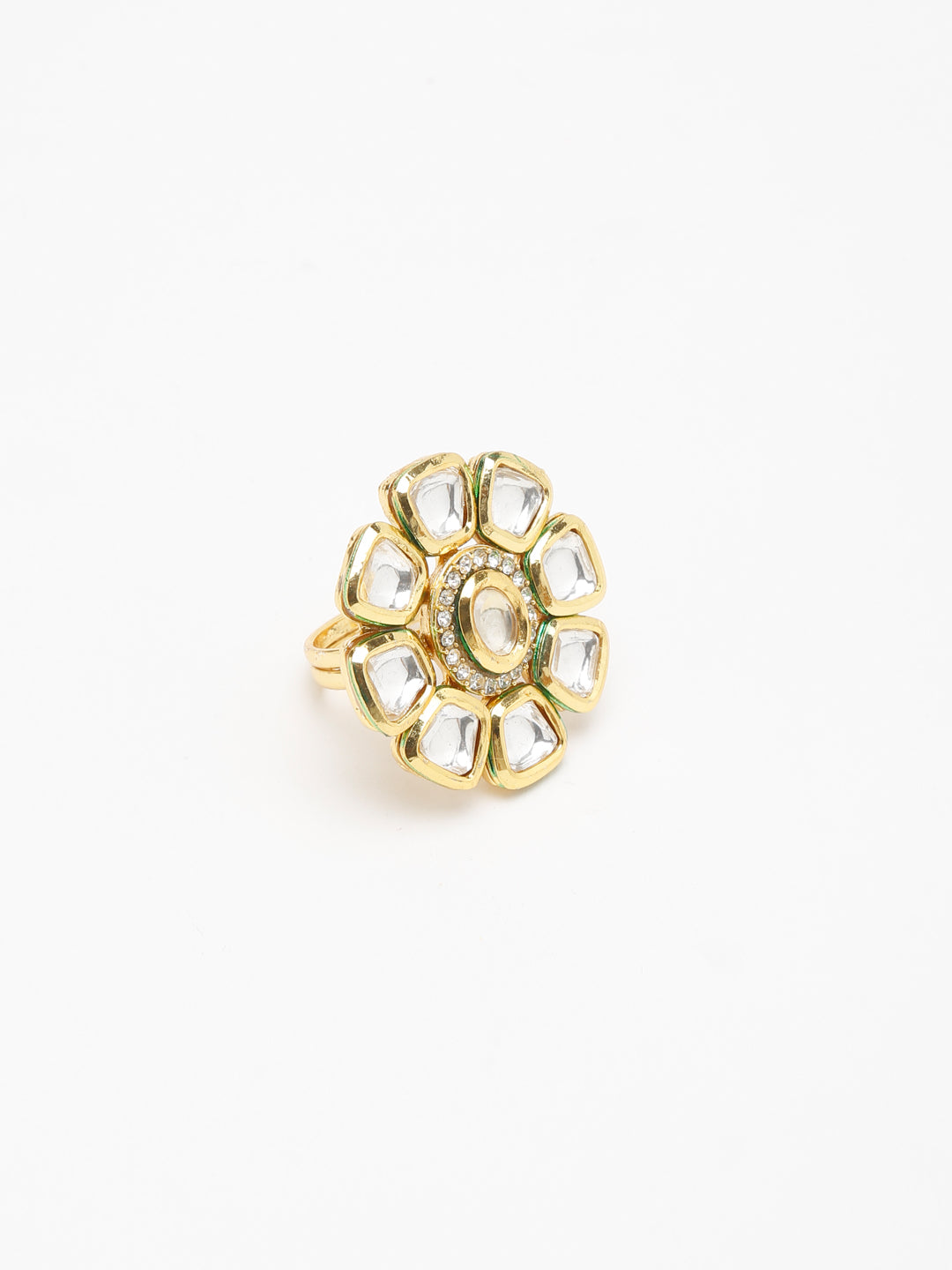 Kundan Ring - Ruby Raang