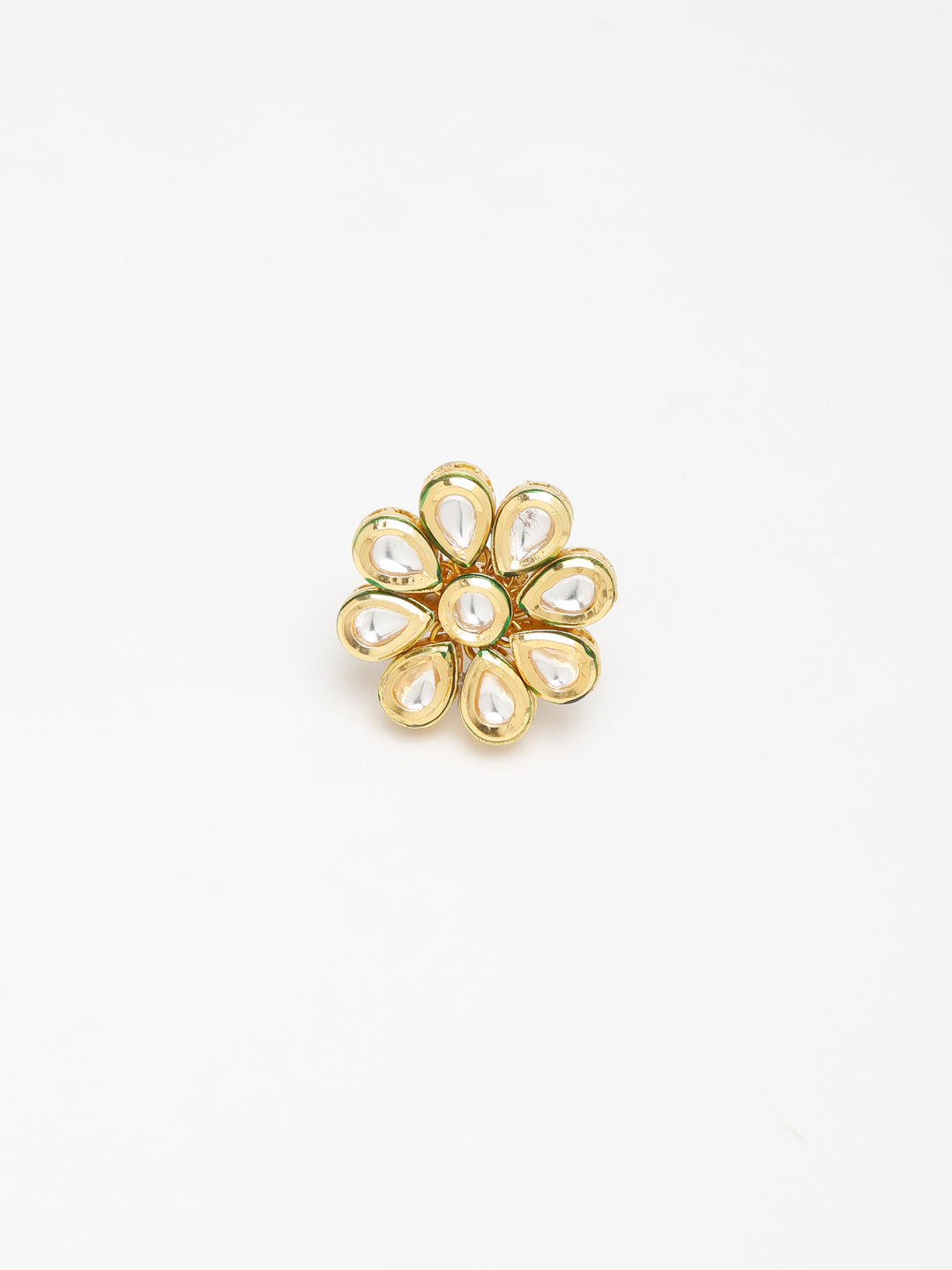 Kundan Ring - Ruby Raang