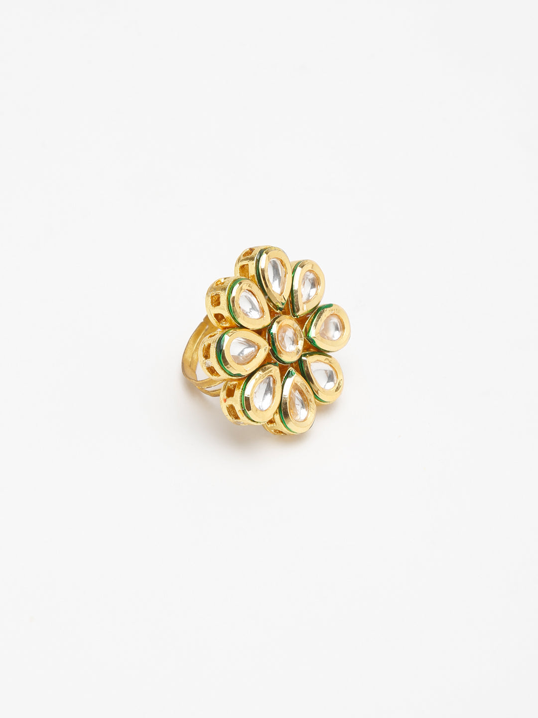 Kundan Ring - Ruby Raang