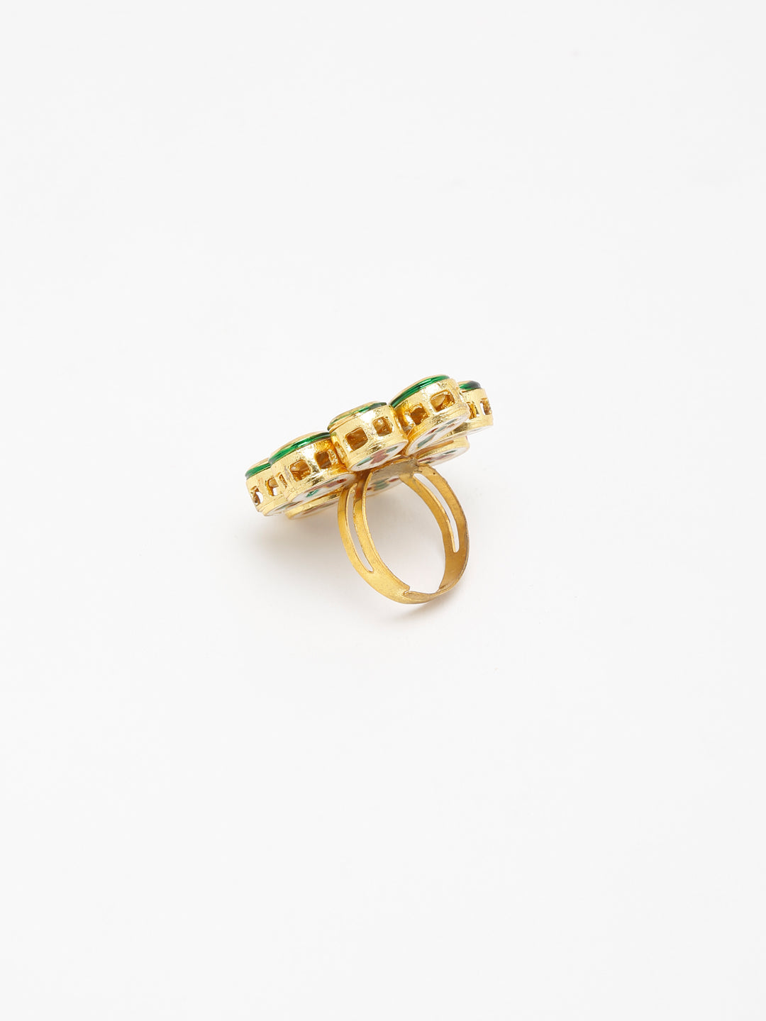 Kundan Ring - Ruby Raang