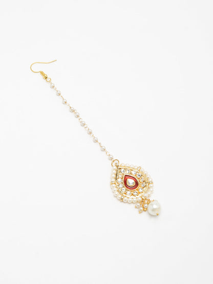 Kundan Maang Tikka - Ruby Raang