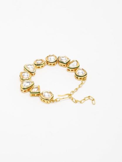 Kundan Bracelet - Ruby Raang