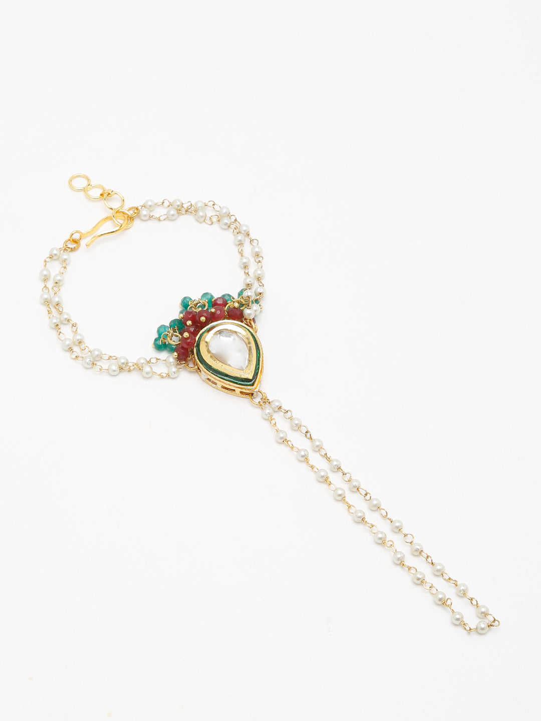 Kundan Bracelet - Ruby Raang