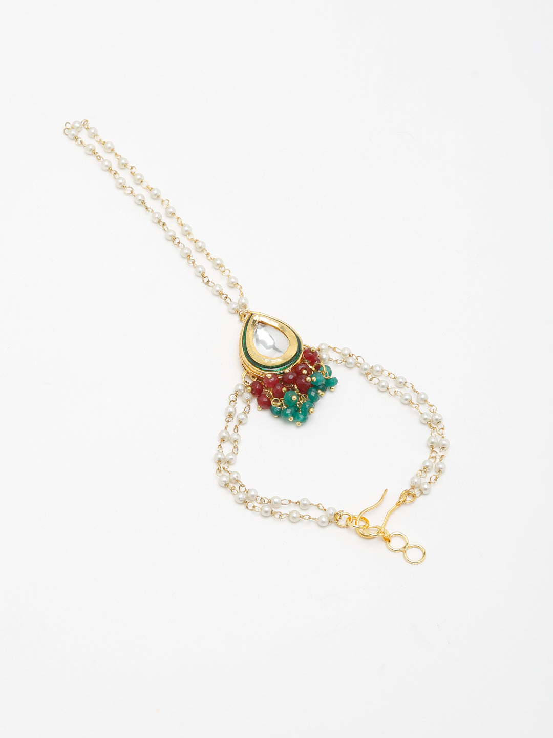 Kundan Bracelet - Ruby Raang