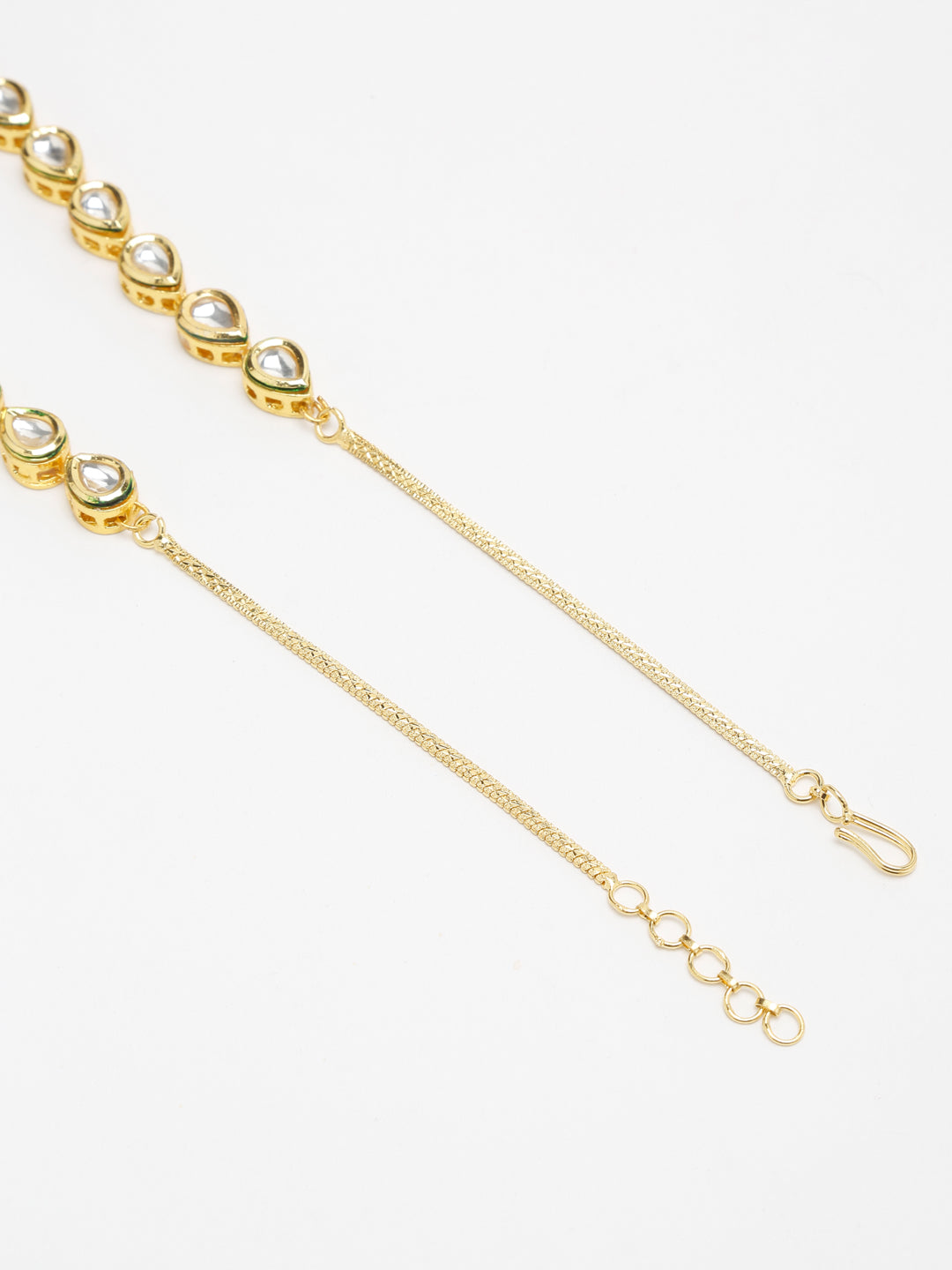 Gold-Polished Kundan Choker - Ruby Raang