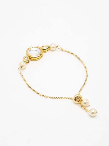 Kundan Bracelet - Ruby Raang