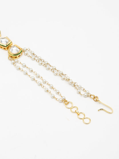 Kundan Bracelet - Ruby Raang