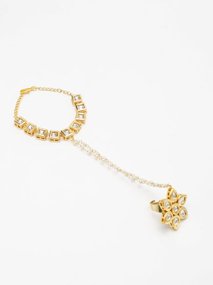 Kundan Bracelet - Ruby Raang