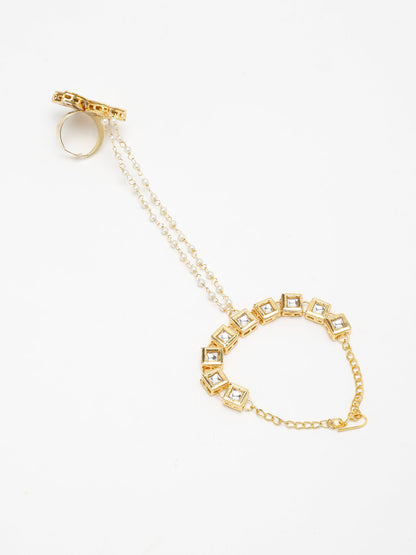 Kundan Bracelet - Ruby Raang