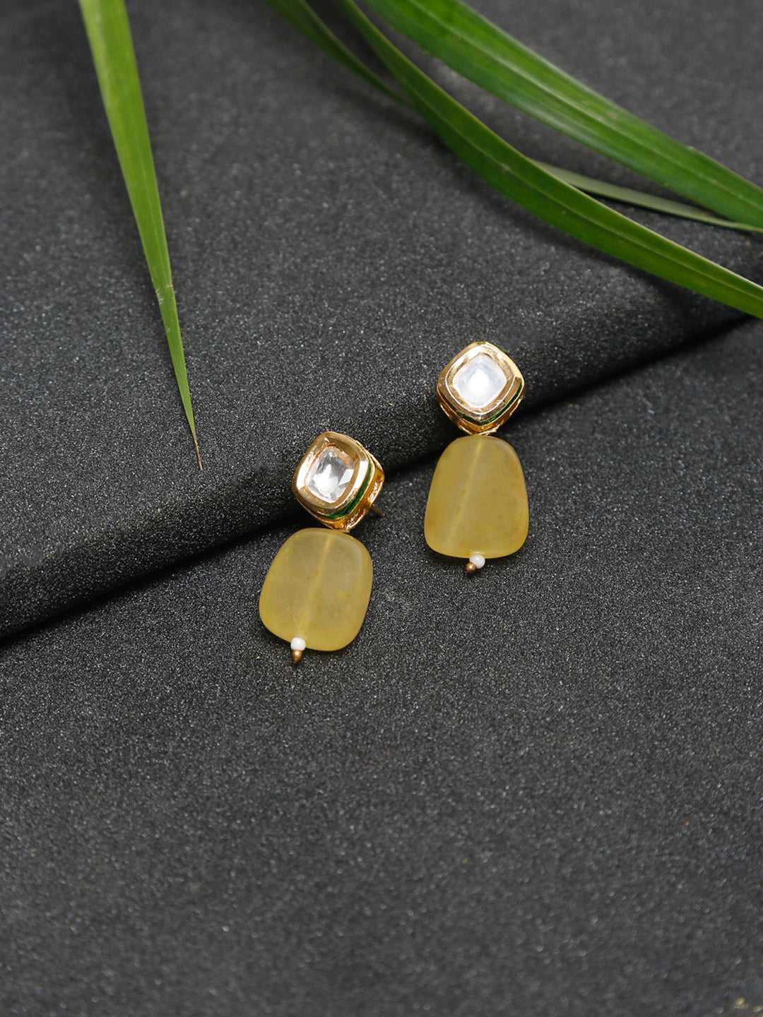 Kundan Studs - Ruby Raang