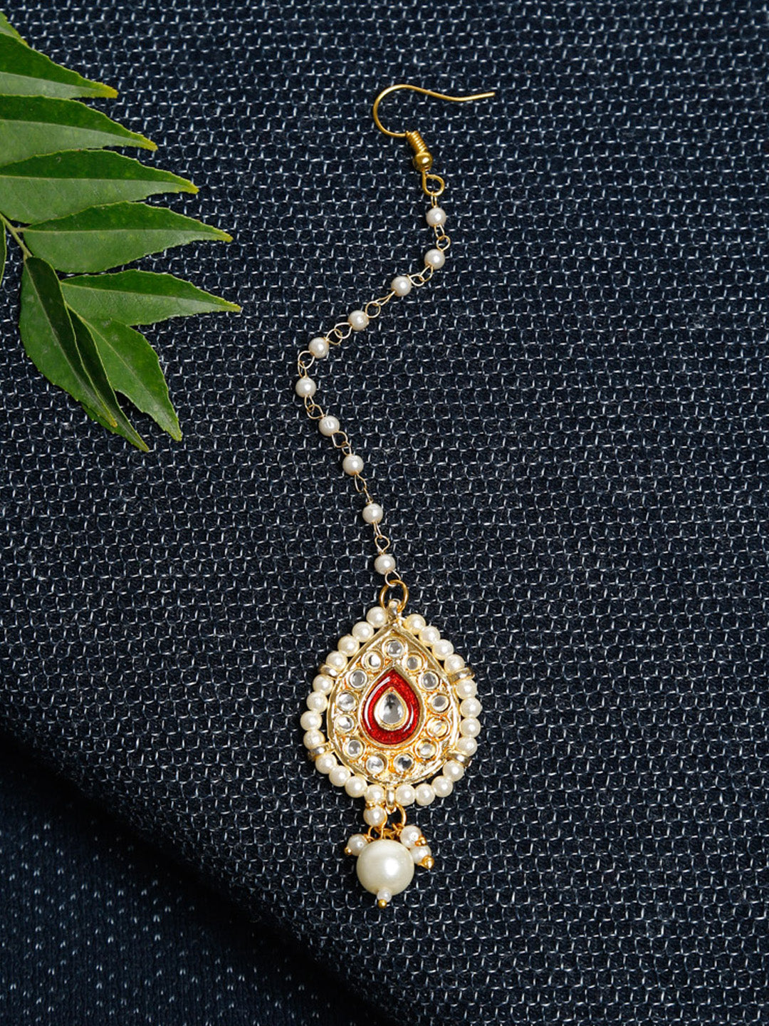 Kundan Maang Tikka - Ruby Raang