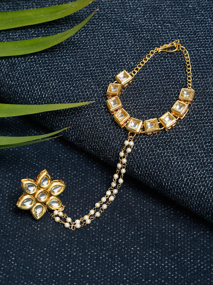 Kundan Bracelet - Ruby Raang