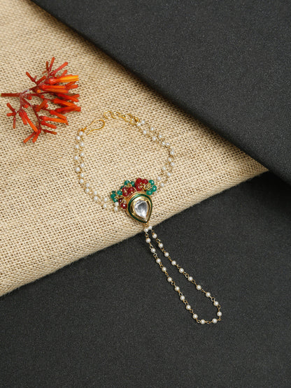 Kundan Bracelet - Ruby Raang