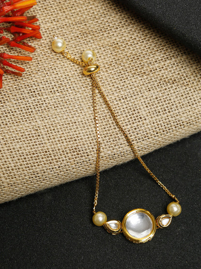 Kundan Bracelet - Ruby Raang