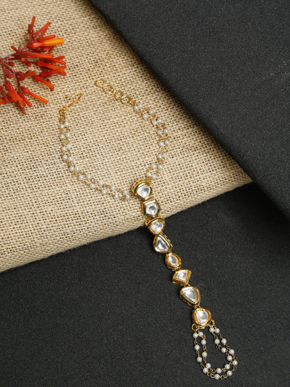 Kundan Bracelet - Ruby Raang