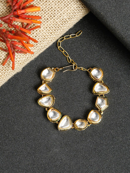 Kundan Bracelet - Ruby Raang