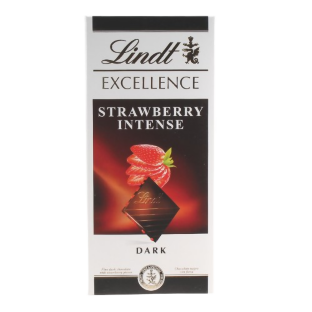 Lindt Excellence Strawberry Intense Chocolate