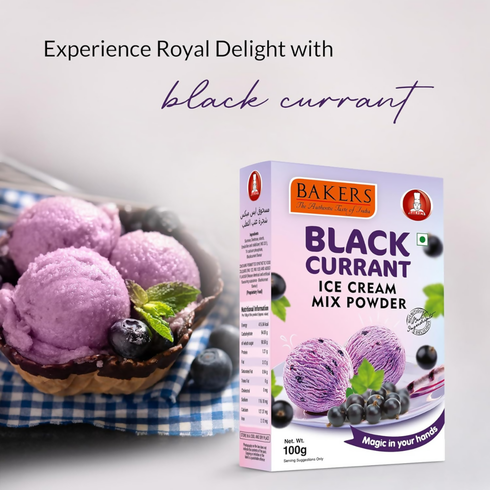 BAKERS Black Currant Ice Cream Powder