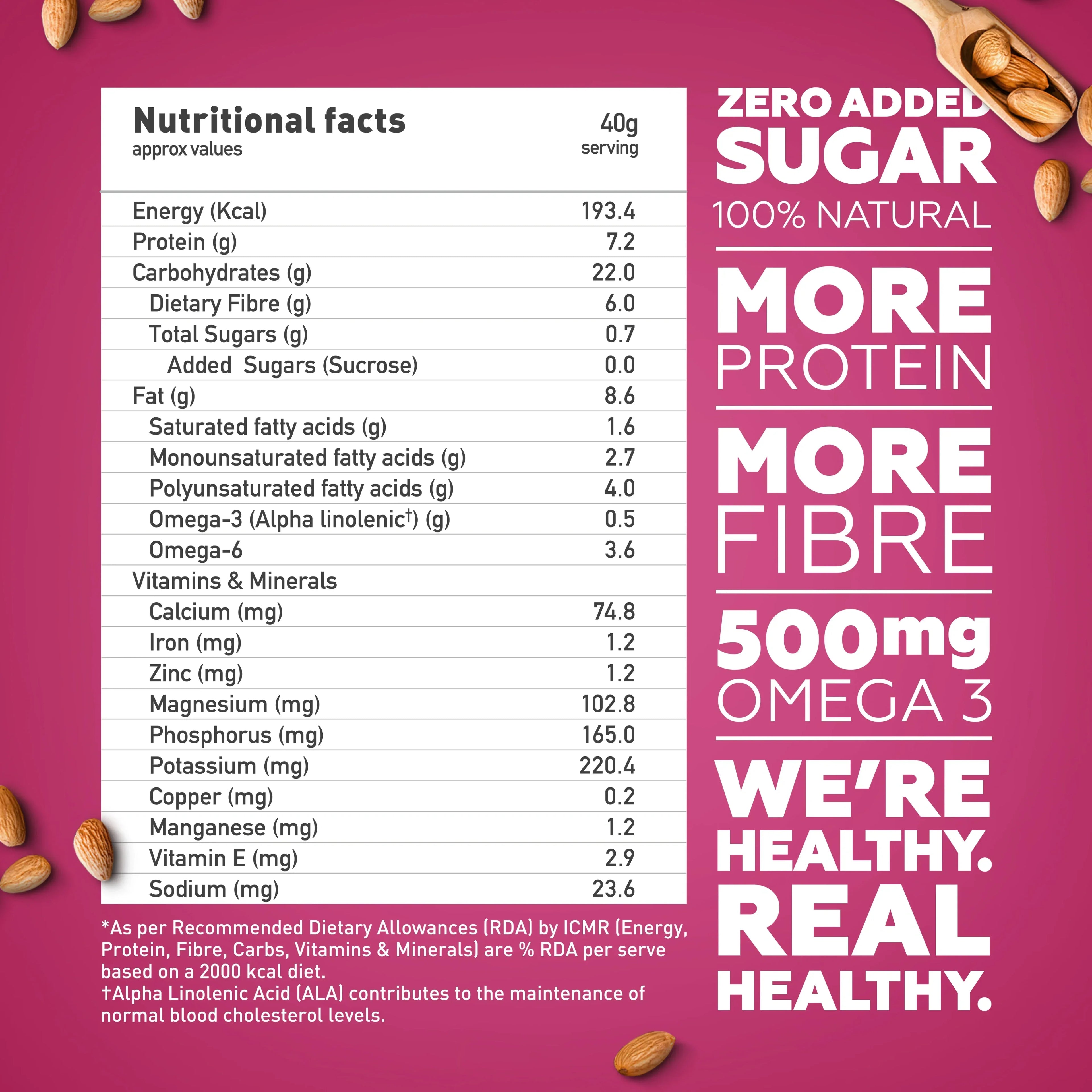 Yogabar No Added Sugar Muesli - 400 gms
