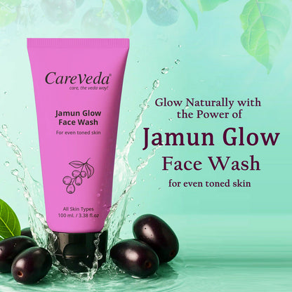 CareVeda Jamun Glow Face Wash For Even Toned Skin Suitable For All Skin Types