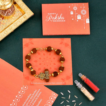 trueBrowns X Voylla Ethnic Rudraksha Beads Rakhi
