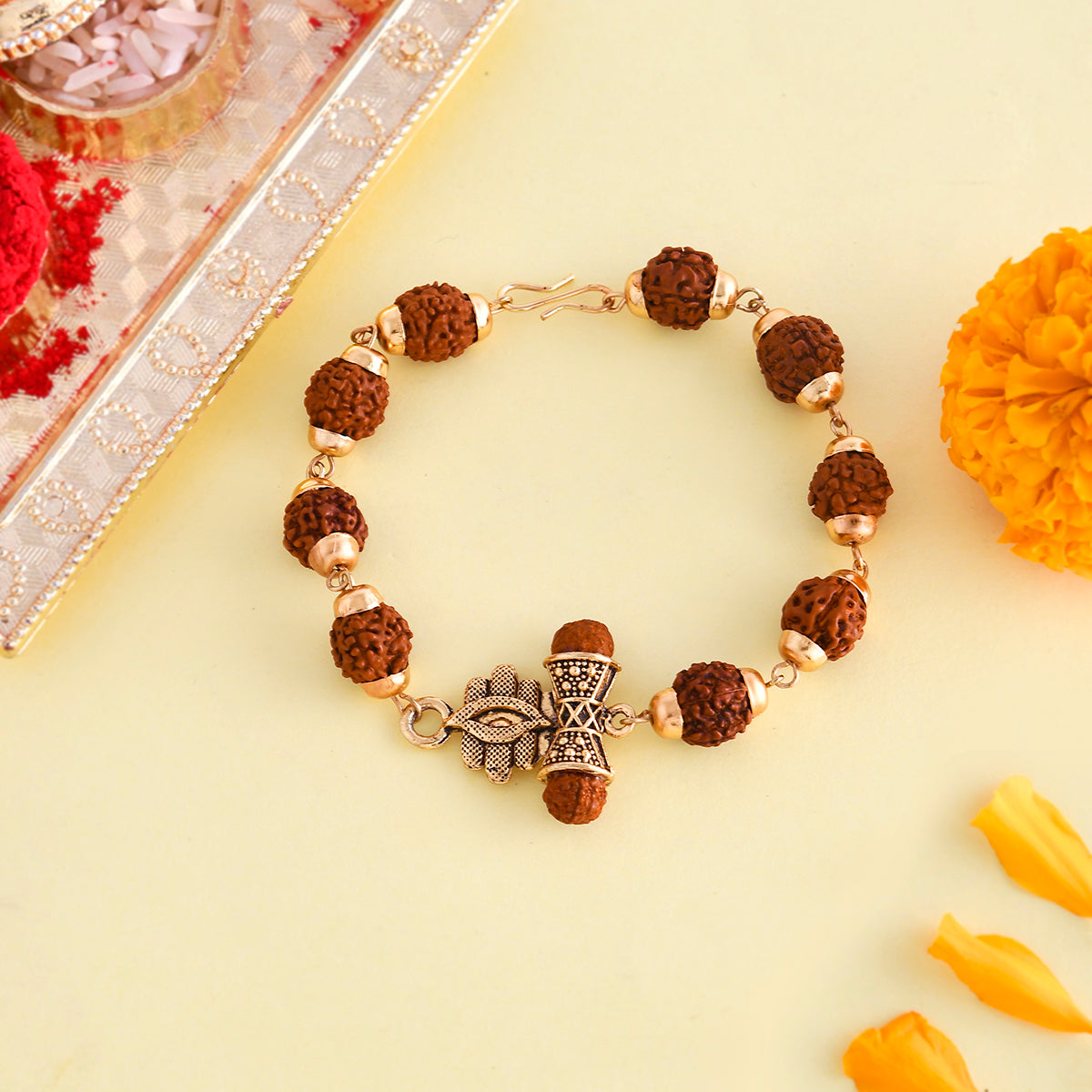 trueBrowns X Voylla Ethnic Rudraksha Beads Rakhi