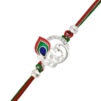 trueBrowns X Voylla Colorful Mor Pankh Thread Rakhi