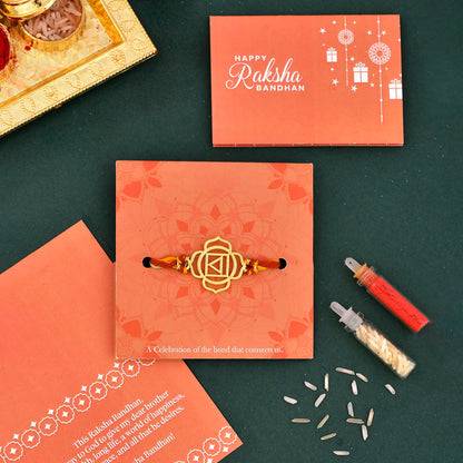 trueBrowns X Voylla High Polish Abstract Floral Motif Rakhi