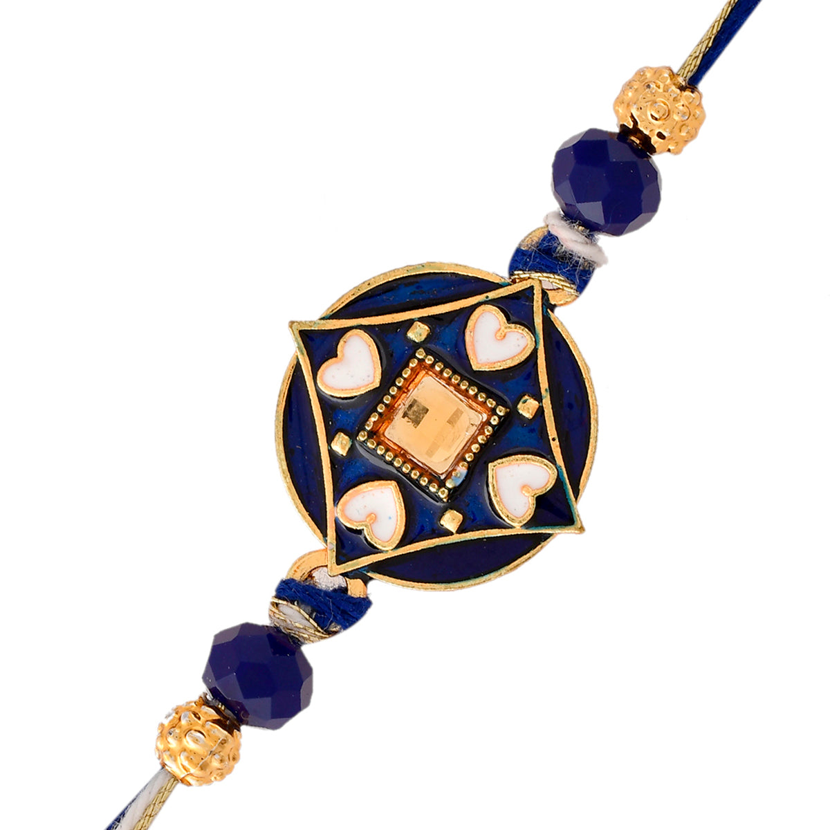 trueBrowns X Voylla Ethnic Mandala Inspired Blue Thread Rakhi