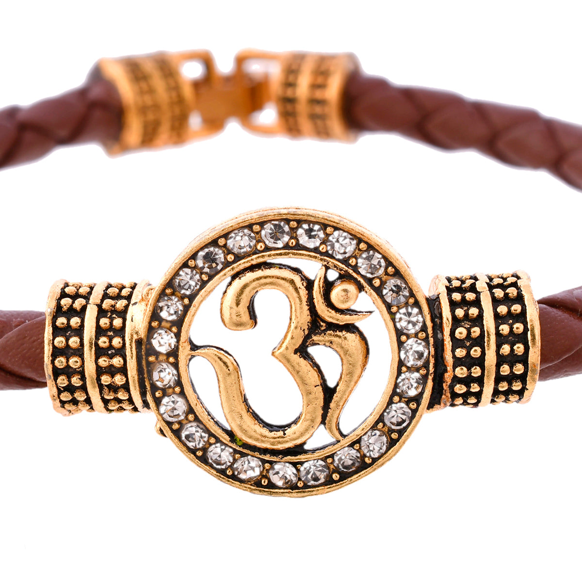 trueBrowns X Voylla Om Leather Bracelet Style Rakhi