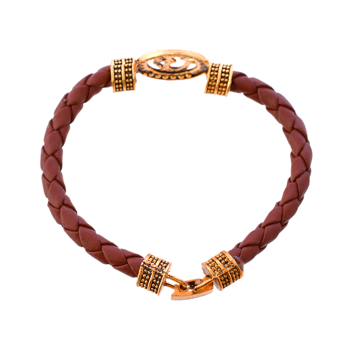 trueBrowns X Voylla Om Leather Bracelet Style Rakhi