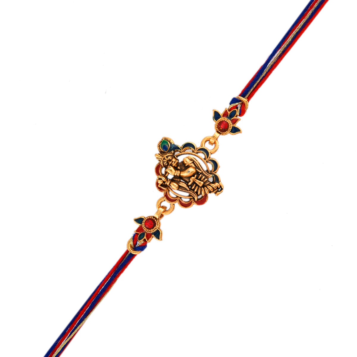 trueBrowns X Voylla Traditional Lord Krishna Motif Thread Rakhi
