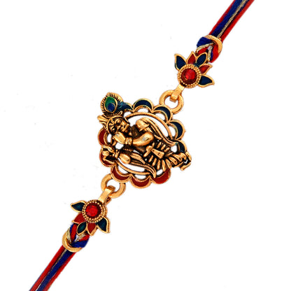 trueBrowns X Voylla Traditional Lord Krishna Motif Thread Rakhi