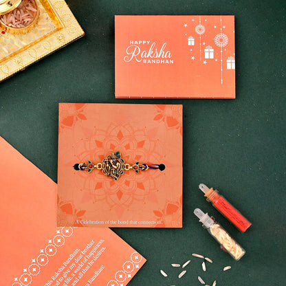 trueBrowns X Voylla Traditional Lord Krishna Motif Thread Rakhi