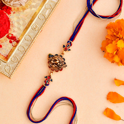 trueBrowns X Voylla Traditional Lord Krishna Motif Thread Rakhi