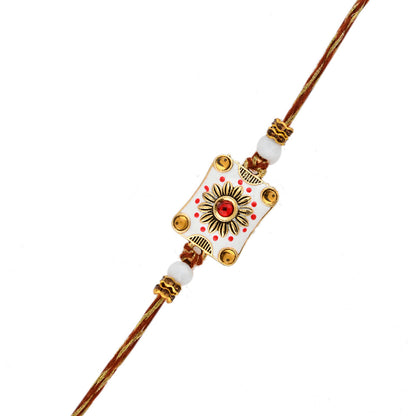 trueBrowns X Voylla Classic Gems Studded Ethnic Thread Rakhi