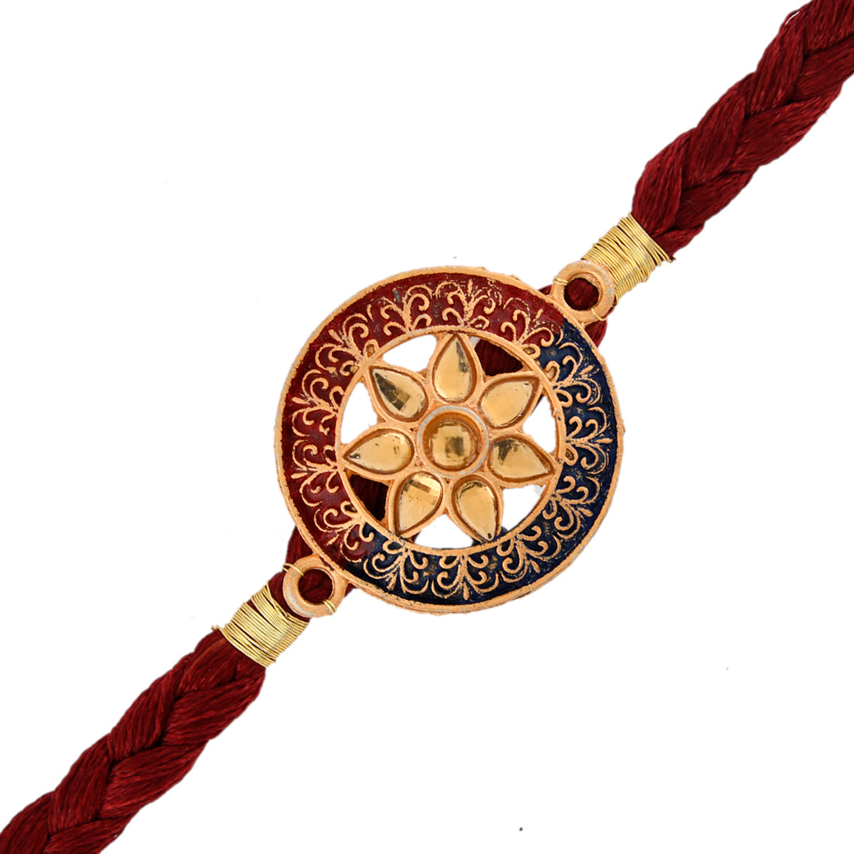 trueBrowns X Voylla Floral Motif Braided Thread Rakhi
