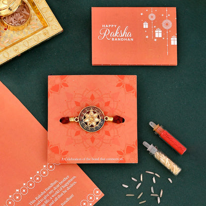 trueBrowns X Voylla Floral Motif Braided Thread Rakhi