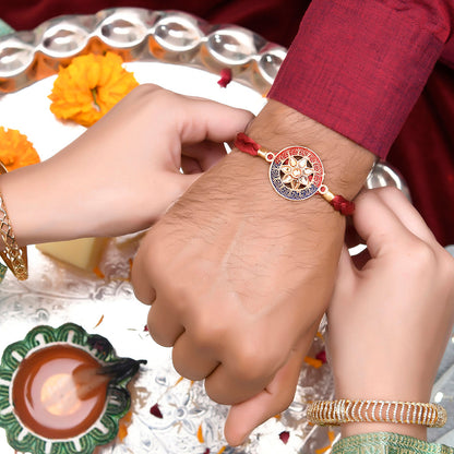 trueBrowns X Voylla Floral Motif Braided Thread Rakhi