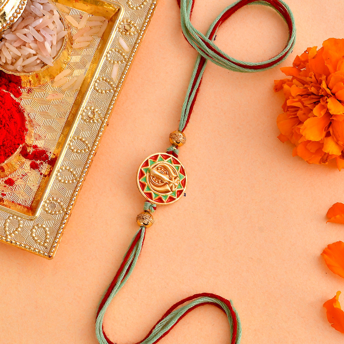 trueBrowns X Voylla Ethnic Colorful Enamel Thread Rakhi