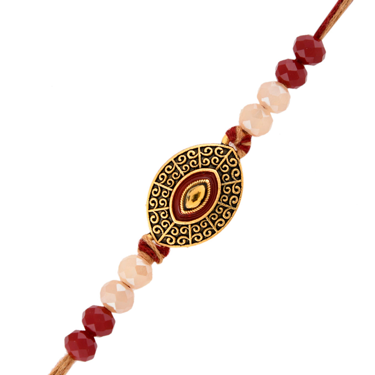trueBrowns X Voylla Beaded Gem Studded Thread Rakhi