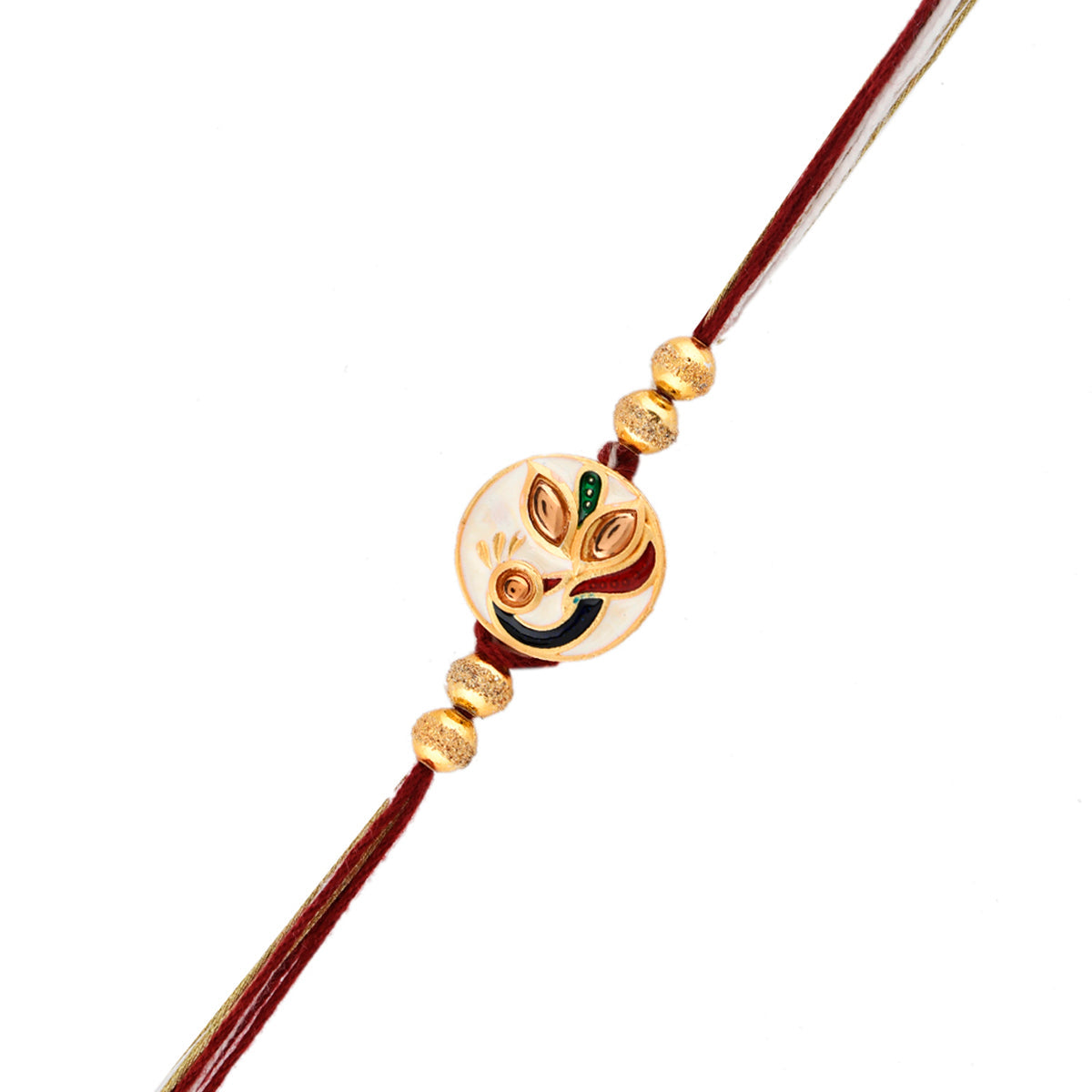 trueBrowns X Voylla Enameled Peacock Motif Thread Rakhi