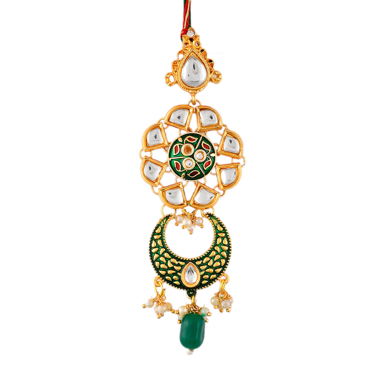 trueBrowns X Voylla Kundan Polki Enameled Bhaiya-Bhabhi Rakhi